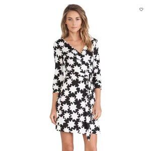 DVF Silk-Jersey Mini Wrap Dress